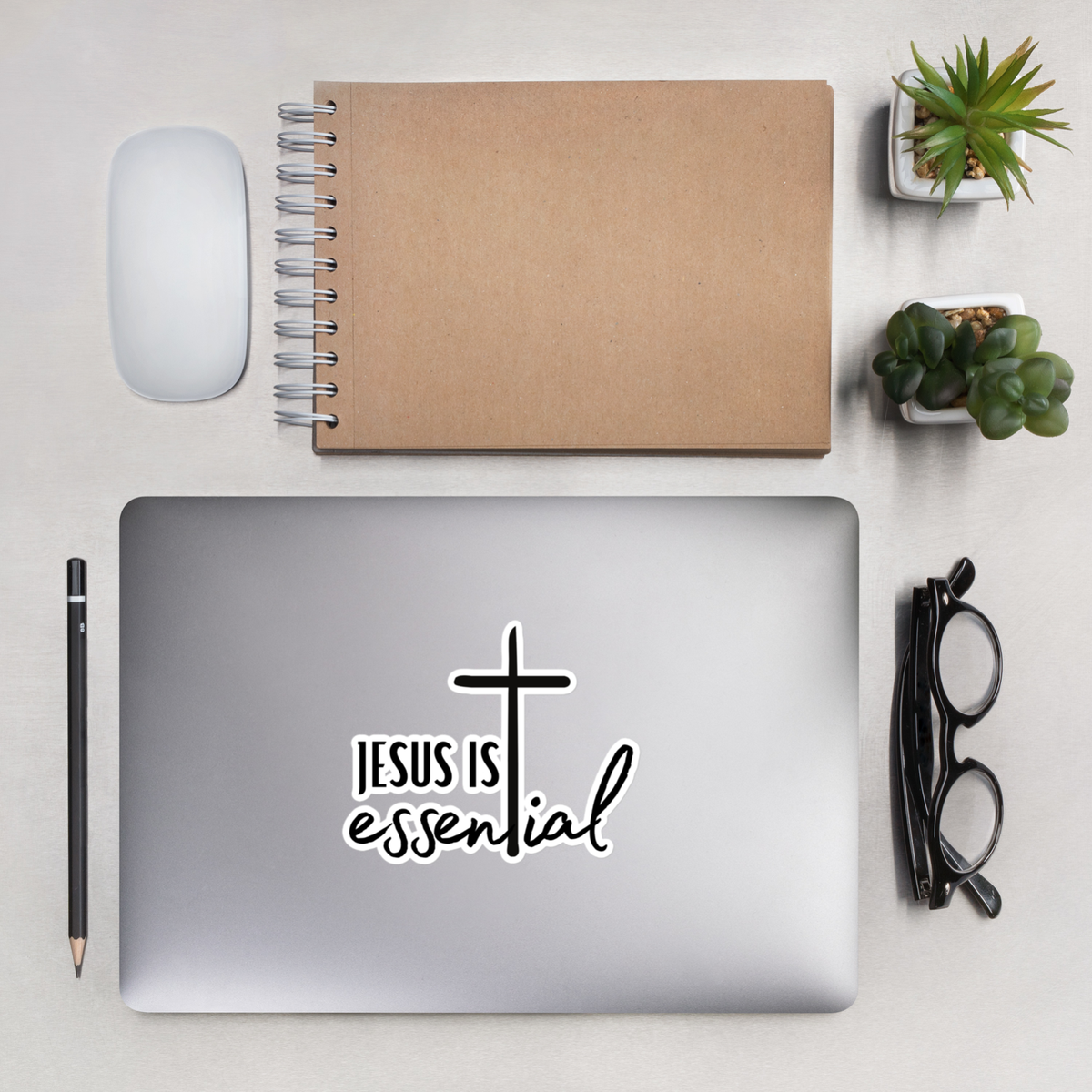 Jesus is Essential Large Car Bubble-free sticker Confirmation Gift