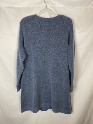 Ellos 14/16 Blue Mohair Blend Oversized Long Sleeve Sweater Dress With  Pockets! | eBay
