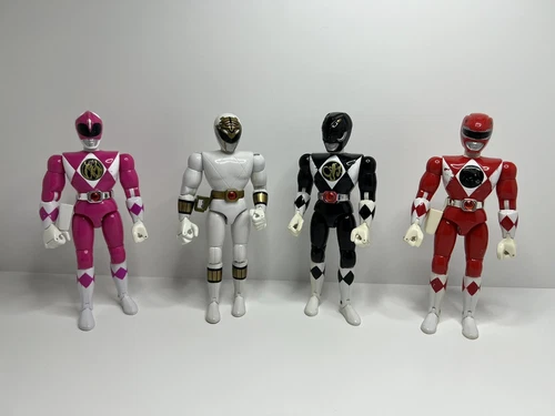 Power Rangers Mighty Morphin 8" Rare Vintage Lot Of 4