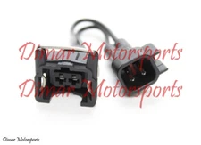 EV1 Female to EV6 Male Fuel Injector Connector Electrical Plug Clip Adapter