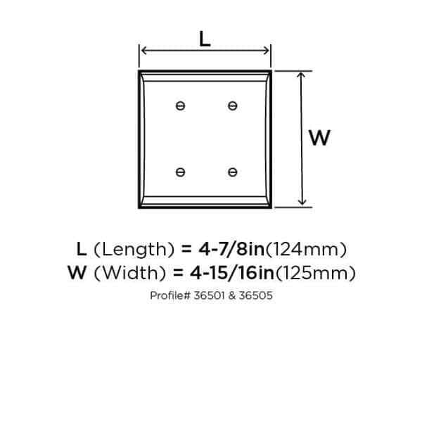 Amerock Bronze 2-Gang Decorator/Rocker Wall Plate (1-Pack)