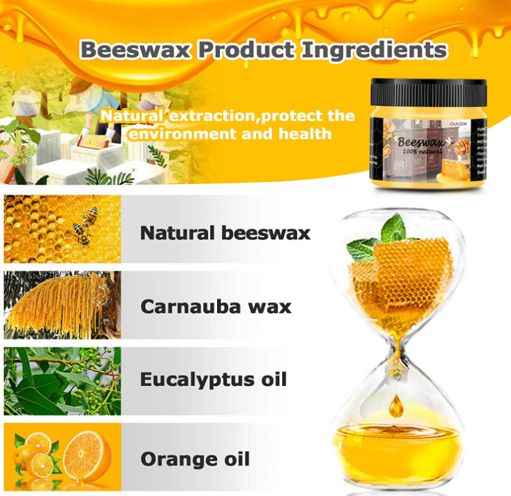 Wood Finishing Wax Cleaner Polish Restorer Floor Table Furniture Scratch Remover