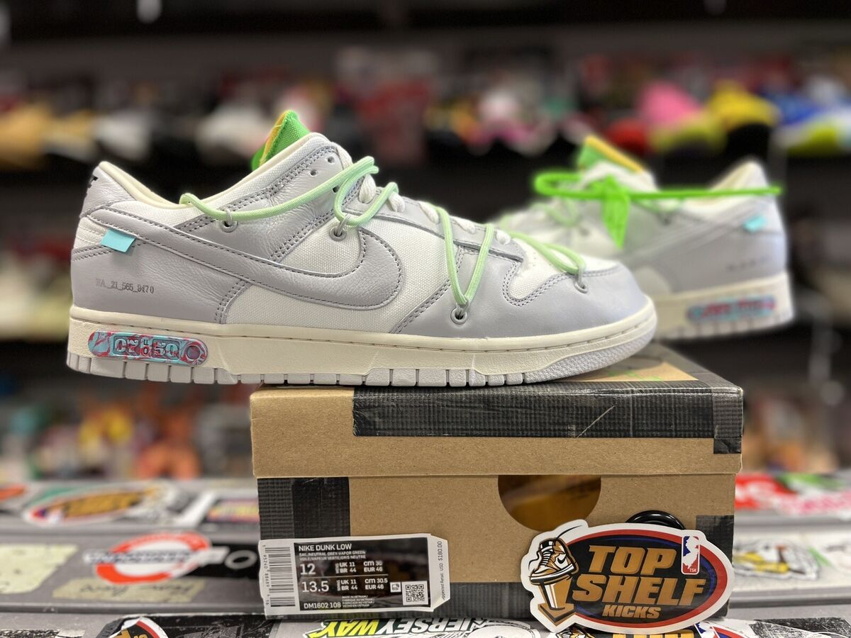 New Nike Dunk Low Off White “lot” 7 of 50 2021 Size 12 Rare New Nike Dunk Low Off White “lot” 7 of 50 2021 Size 12 Rare