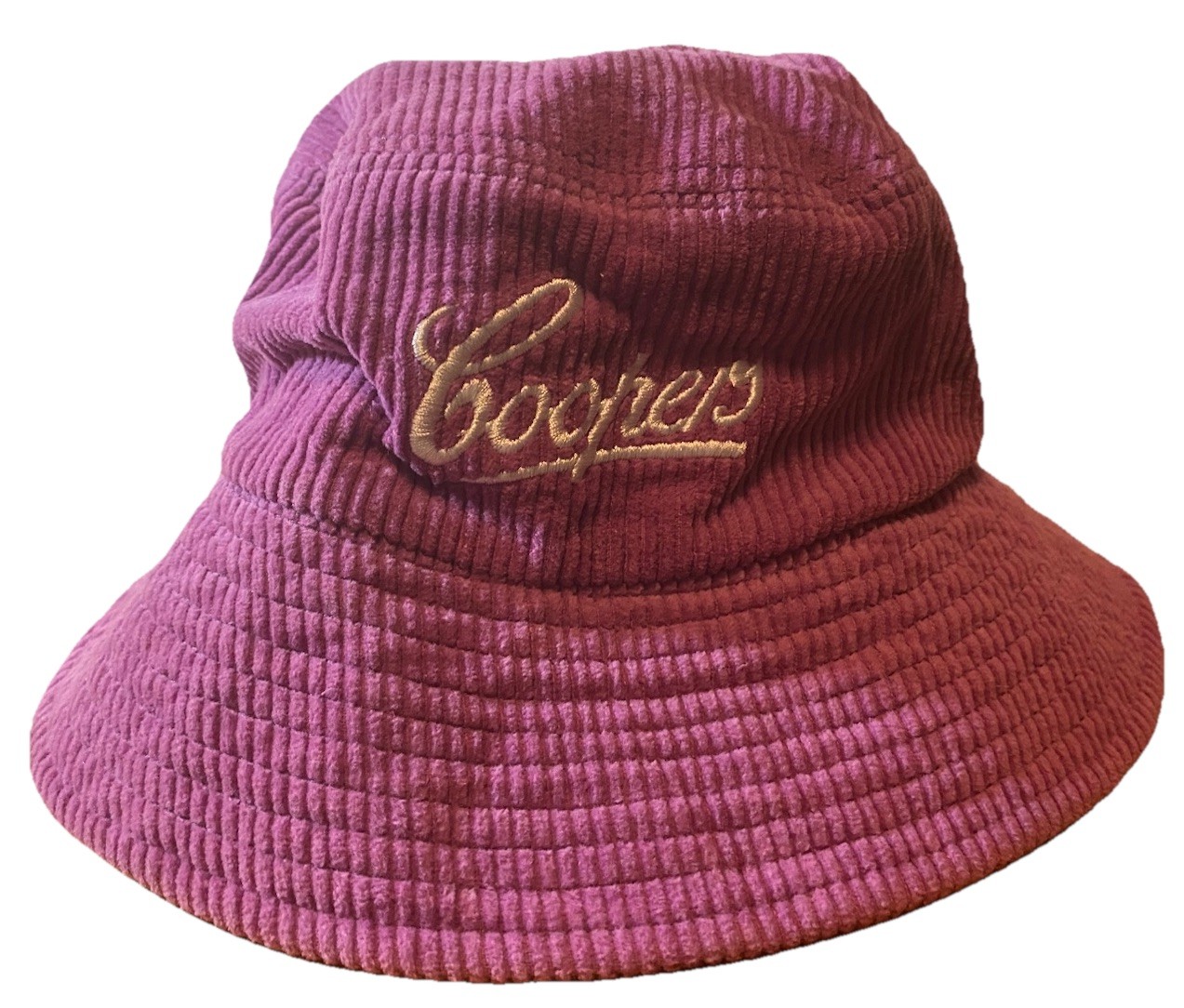 Coopers Beer Purple Corduroy Bucket Hat for Adults One Size