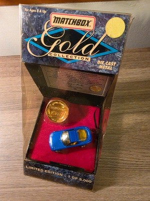 Matchbox Gold Collection Mazda RX-7 Die-cast Car Blue Metal No. 42751
