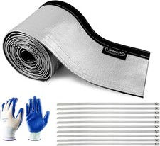 Heat Shroud Sleeve Aluminized Silver Sleeving 1" I.D.X10FT for Ultimate Heat Pro