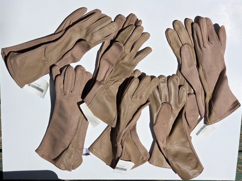 All 6 Tan GS/FRP- Nomex Flyers Gloves 6  pairs  New , 4 size 9 and 2 size 10    