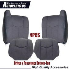 Fits 2003-2007 Chevy Silverado 1500 2500 Driver & Passenger Side Seat Cover Gray