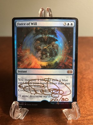 MTG Force Of Will Double Masters Foil Signed Terese Nielsen Artist