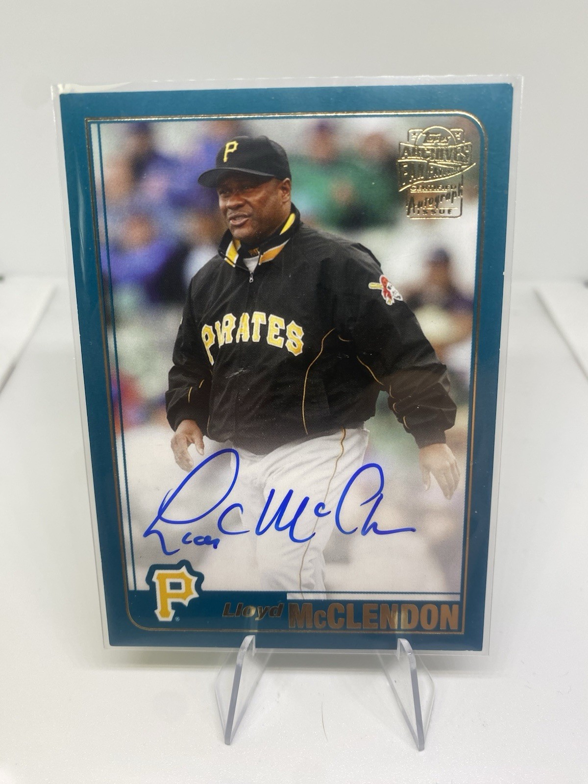 2020 Archives Fan Favorites Auto Autograph #FFA-LM Lloyd McClendon Pirates B7