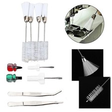 Sewing Machine Cleaning Kit 4 Double Headed Brushes Repair 2 Tweezers Cross
