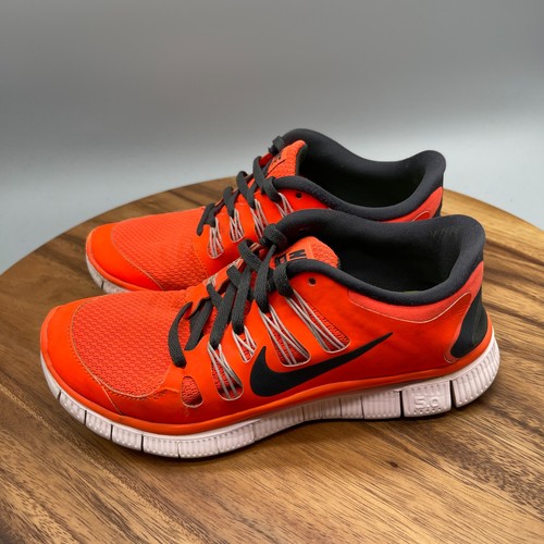 Nike Free 5.0 Zapatos Mujer Talla 7 Naranja Correr Cómodo Caminar Gimnasio Tenis - Imagen 3 de 8