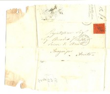 STATO PONTIFICIO 1867 BUSTA CON 10 CENTESIMI DA ROMA A PRIORE DI ACUTO / ANAGNI