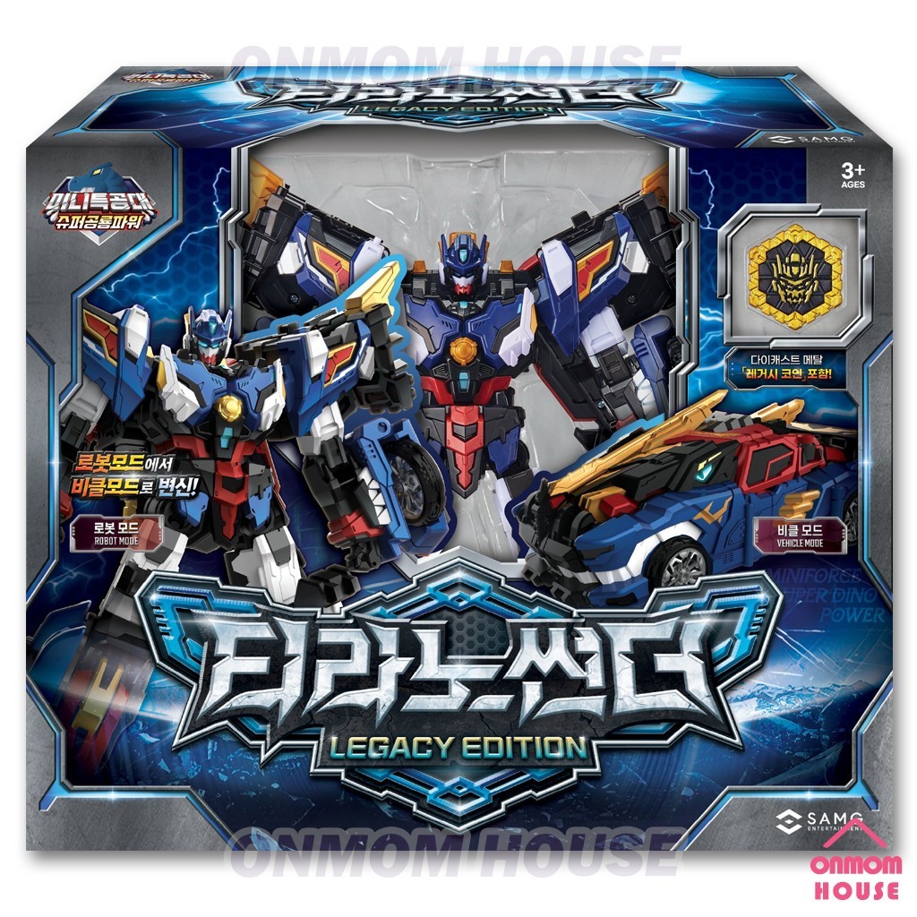 後*藤様 ミニフォース　レガシー　ティラノサンダー Miniforce Tyranno Thunder Legacy + Rex Kaiser Black Edition Robot