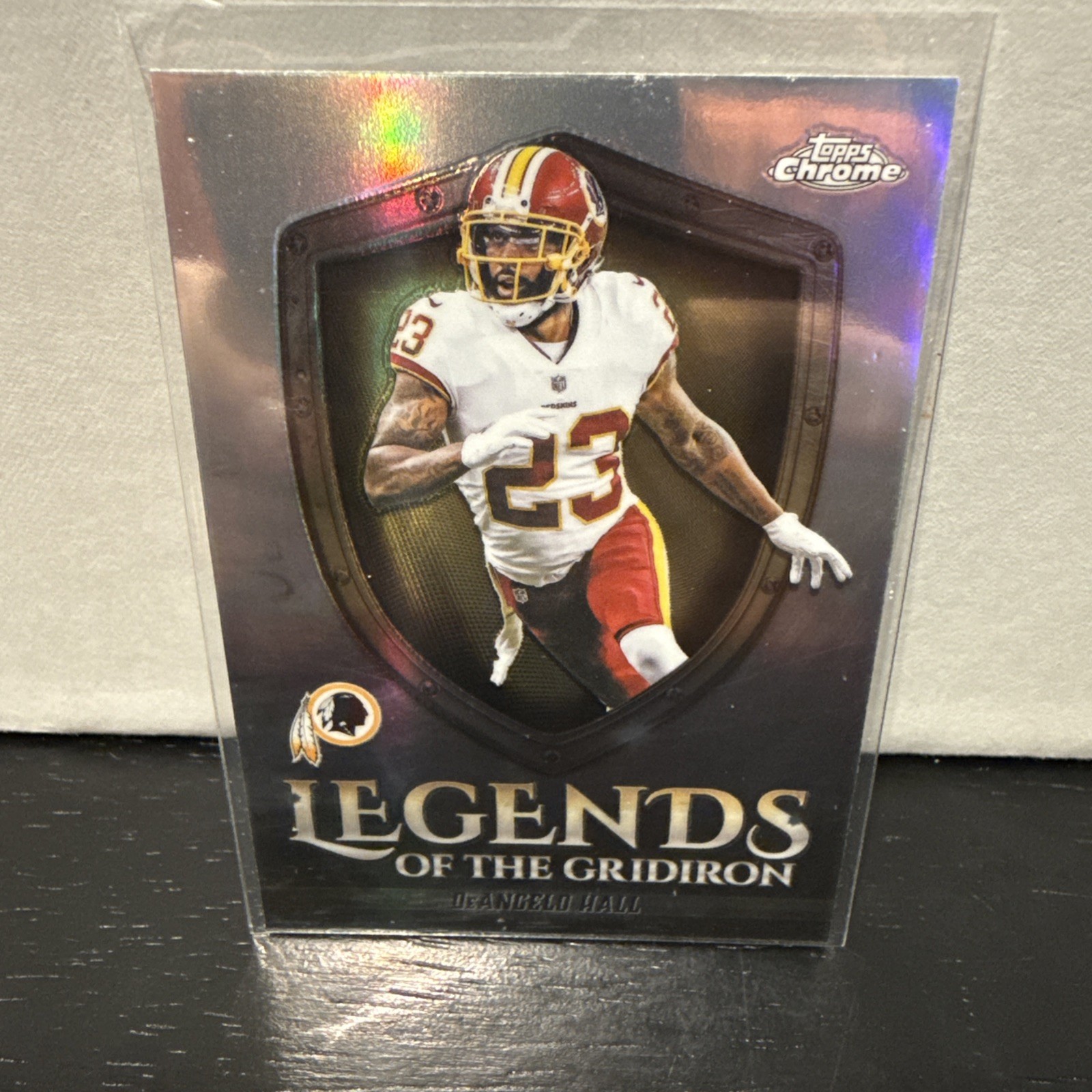 2025 Topps Chrome DeAngelo Hall Legends Of The Gridiron Refractor Redskins