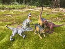Safari Ltd Dinosaur Figure Lot - 5 Pieces, Multicolor, Vintage 2000