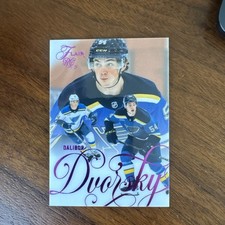 Dalibor Dvorsky Rookie 2025-26 UD Flair Hockey Backcheck Purple Parallel RC /199
