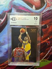 1996-97 Fleer Kobe Bryant #203 (RC) Rookie Card BCCG Graded 10 Mint. rookie card picture