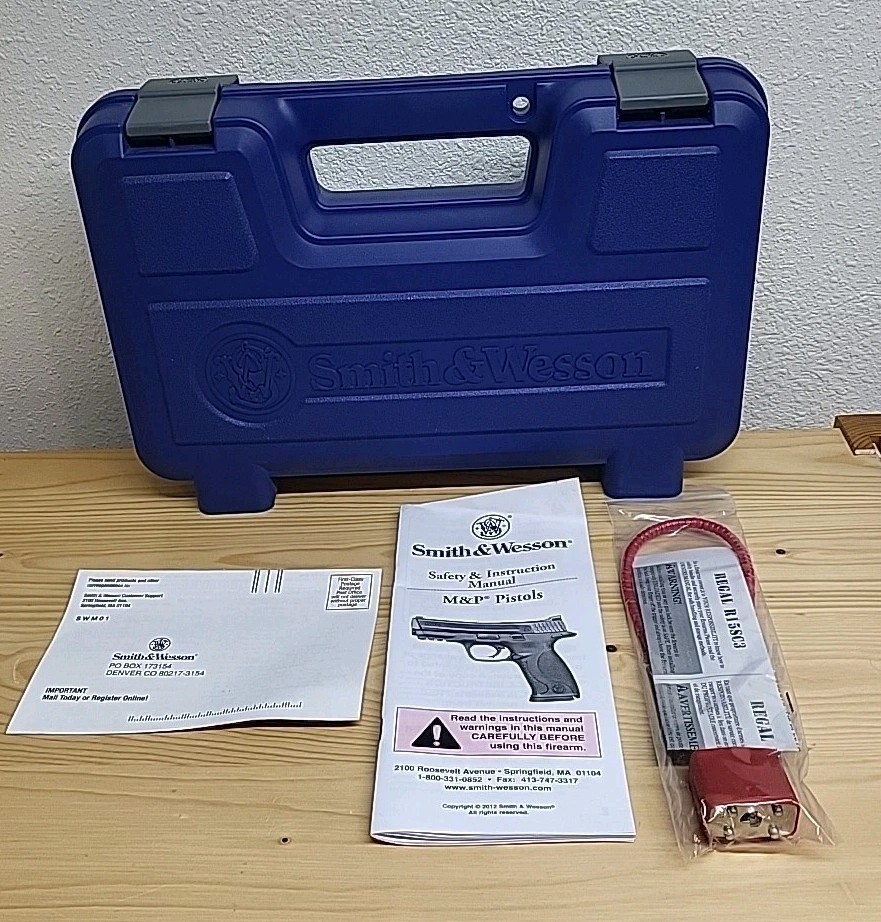 S&W Smith & Wesson Pistol Gun Case Box M&P9C Manual Gun Lock With