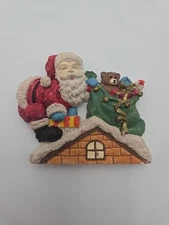 Christmas Tree Stocking Holder  Cast Iron Base Resin Tree  Heavy