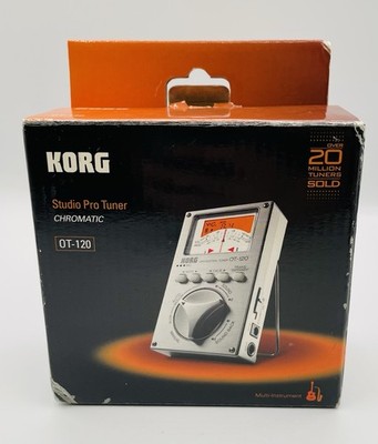 Korg OT-120 Studio Pro Tuner Orchestral Silver Chromatic Multi-Instrument