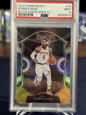 2020 Panini Select Derrick Rose Black/white/gold 1/1