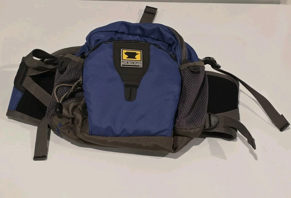 Mountainsmith Swift II Redura Lumbar Fanny Pack Trail Hiking Day Waist Bag Blue - Image 3 of 4