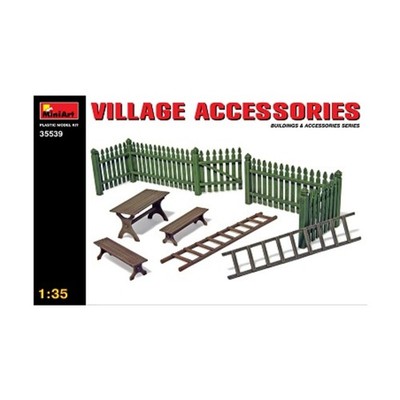 MiniArt Scenery & Accessories 1/35 Village Accessories New
