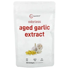 Odorless Aged Garlic Extract, 300 Softgels (250 mg per Softgel)
