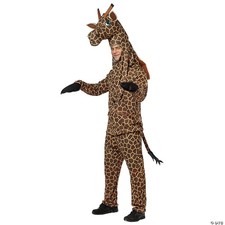 Rasta Imposta Giraffe Costume, Brown/Yellow, One Size - One Size Fits Most