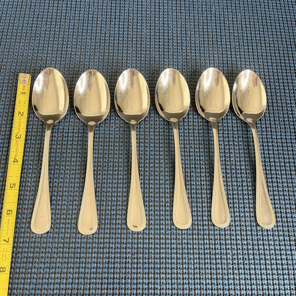 CUTIPOL D. Maria Teaspoons (6 5/8”) Set Of 6 Stainless 18/10 Portugal - Image 2 of 4