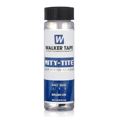 Walker Tape Mity-Tite Brush-On Adhesive 1.4 fl oz, Daily Wear Acrylic Bond for T