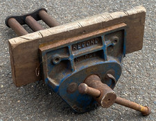 Ancien étau à bois 7" mâchoires à dégagement rapide Record N°52E Made in England