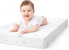 Pack and Play Mattress 38X26X3, Dual Sided Memory Foam Mini Crib Mattress Pad, C