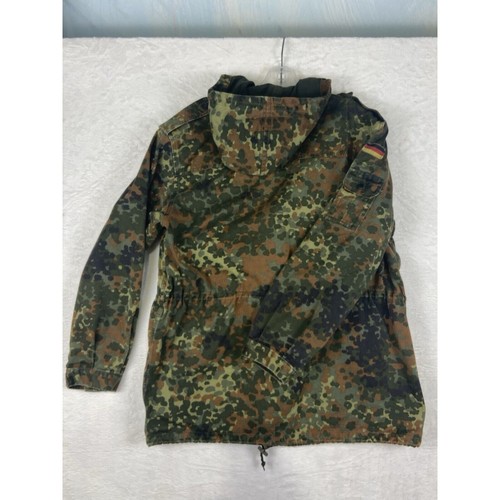 VTG German Army Flecka Flecktarn Camo Parka Field Jacket XL Military Issued 90s - Picture 7 of 10