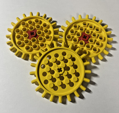 Lego  3x Technic g21 Zahnrad groß gelb Yellow 21 Zähne Technic