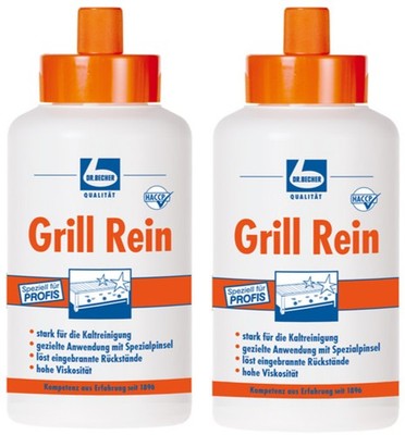 Dr. Becher Grill Rein Kraftvoller Kaltreiniger, 2x 1L Flasche