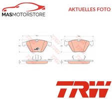 SATZ BREMSBEL�GE BREMSKL�TZE VORNE TRW GDB1498 P F�R BMW 5,3,7,6,Z4,1,X1,E60