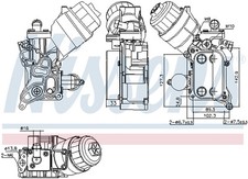 NISSENS 91355 Ölkühler, Motoröl für ALFA ROMEO,CHEVROLET,FIAT,LANCIA,OPEL,VAUXHA