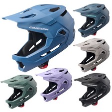 Cratoni Kinder Jugenhelm Madcat Fullfacehelm Fahrradhelm Kinnbügel S/M 49-56 MTB
