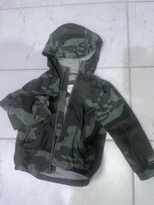 Gap Kids Camo Windbreaker Jacket With Hood Lined Size XS