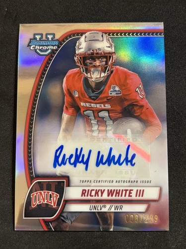 2024 Bowman U Chrome Ricky White Auto Refractor /299 - Bild 1 von 2