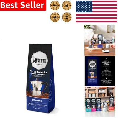 Perfetto Moka Ground Coffee Intenso Strong Dark Roast 250g Italian Bitter Cocoa