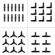 Aquarium Airline Tubing Connectors I T L Y 40pcs Fish Tank Air Tube Adapters ...
