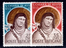 VATICAN 1953 207-208 ** MINT IMMACULATE SET (F7475