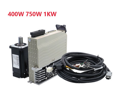 400W 600W 750W 1000W AC Servo Motor Driver CNC Controller Kit 3000rpm 220V