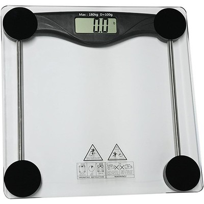 Digitale Waage Weight Watchers Badezimmer bis 180 kg großes Display Diät, schwarz NEU