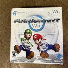 Mario Kart Wii Wheel Bundle Factory Sealed Nintendo Wii 2008 Wii Wheel Inside