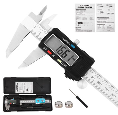 Calibrador Digital 6'' Acero Inoxidable LCD para DIY y Hogar Preciso