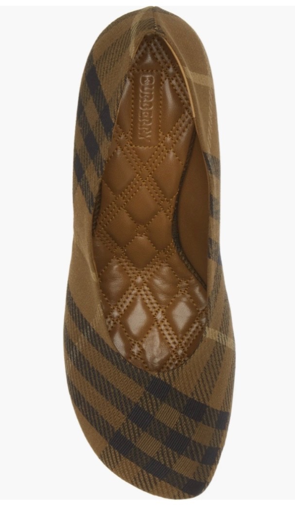 NIB BURBERRY $890 OLIVE BROWN FURROW CHECK BABY PUMP 85MM HEEL